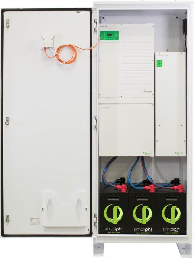 SimpliPhi, AccESS with Schneider XW 6848-PRO, 120/240Vac, 4 Phi 3.8, LFP Batteries, 1 MPPT