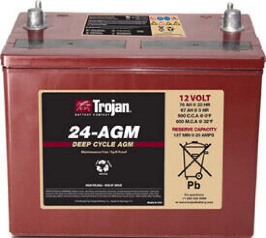Trojan, Sealed AGM Battery, 12V, 76Ah