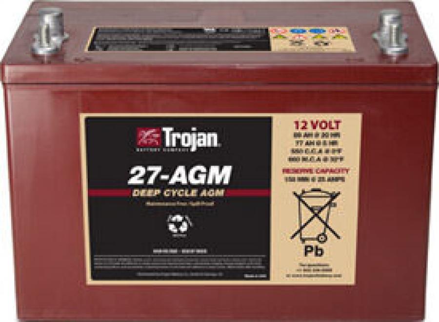 Trojan, Sealed AGM Battery, 12V, 89Ah