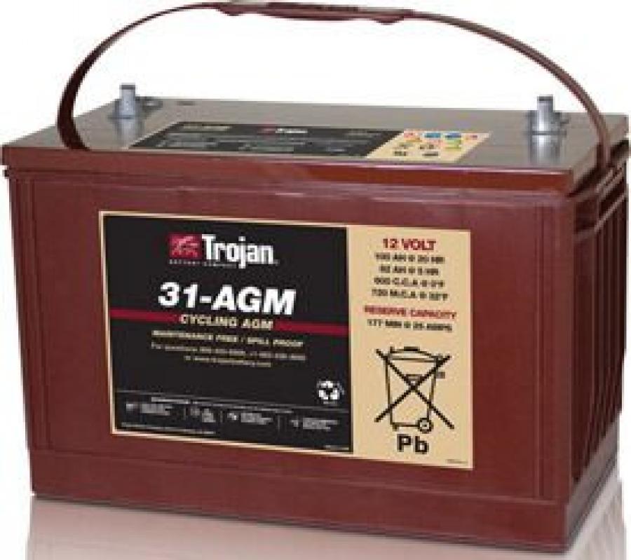 Trojan, Sealed AGM Battery, 12V, 100Ah