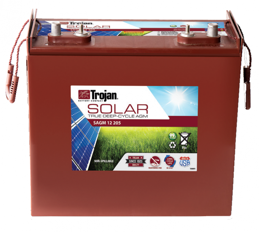 Trojan, SOLAR AGM Line, AGM Battery, 12V, 205Ah