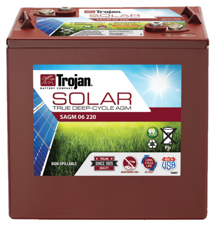 Trojan, SOLAR AGM Line, AGM Battery, 6V, 220Ah