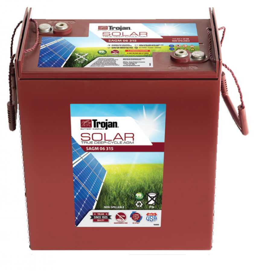 Trojan, SOLAR AGM Line, AGM Battery, 6V, 315Ah