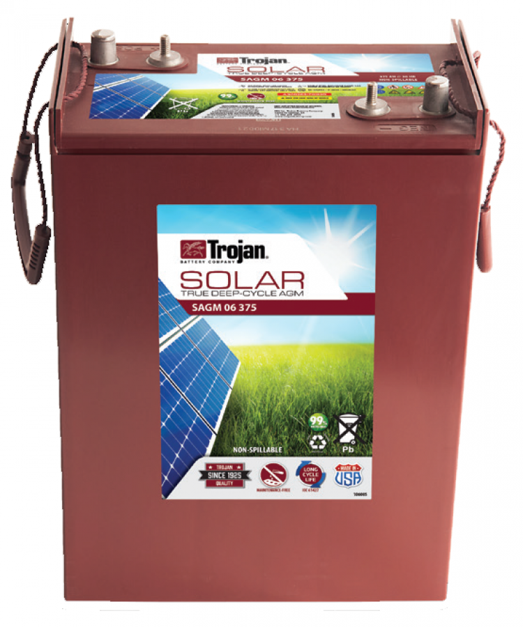 Trojan, SOLAR AGM Line, AGM Battery, 6V, 375Ah