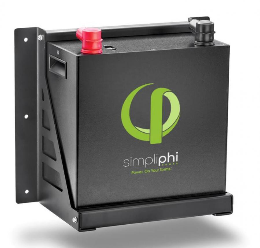 SimpliPhi, Phi 3.8, Battery, 3.8kWh, LFP (Lithium Iron Phosphate), 24 volt, with 80A disco and BMS