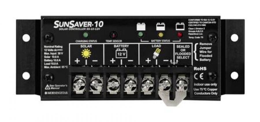 Morningstar, SunSaver Charge Controller,  6A, 12VDC, SS6-12V
