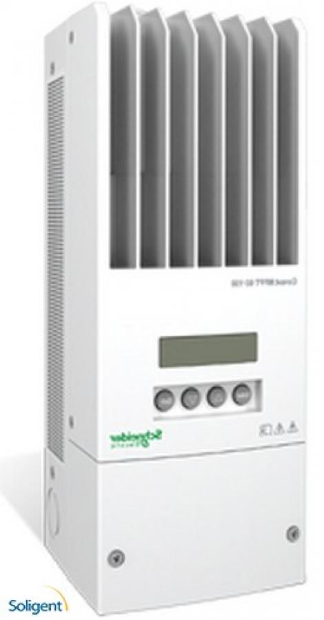 Schneider Electric, XW-MPPT60-150 Charge Controller, 60A, 150VDC, 12/24/48VDC, built-in GFI, White, 865-1030-1