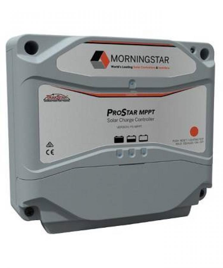 Morningstar, ProStar MPPT Charge Controller, 40A, 12/24V, 30A Load Controller, 120V max input, No Meter, PS-MPPT-40