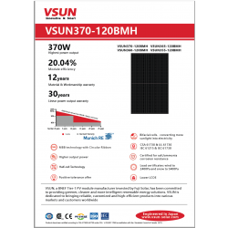 SUNERGY VSUN370-120BMH 370W BLACK ON BLACK