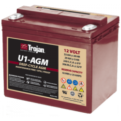 Trojan, Sealed AGM Battery, 12V, 33Ah